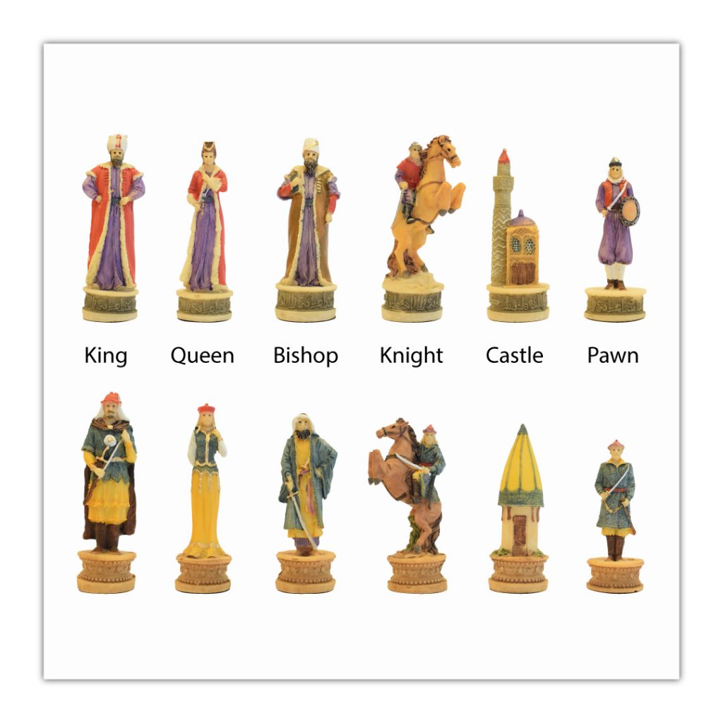 "Ottoman vs Hungary" Themed Chess Set Keepsake