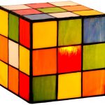 Rubik’s Cube Figurine Lamp
